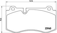 Klocki hamulcowe tuningowe  przod mercedes cls (c219)  e t-model (s211