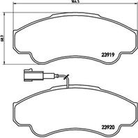 P23092_=959 01=221948 !колодки дисковые п. Peugeot Boxer 350 Models  Fiat Ducat