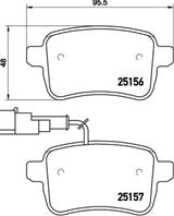 Колодки тормозные дисковые задние P23133 от производителя BREMBO