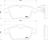 Колодки тормозные дисковые передние P61106 от компании BREMBO