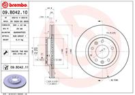 Диск тормозной MADA MX-5 05- передний вент.D=290мм.