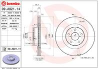 [09.a921.14] brembo тормозной диск
