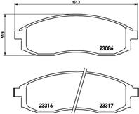 P54032_=598 02=572383b=222251 !колодки дисковые п. nissan maxima 3.0i 95&gt