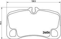 К-т торм. колодок Re Porsche 911 06-