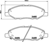 P56088_колодки дисковые п.! nissan micra/march k12 02&gt