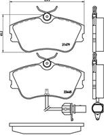 P85050_=480 21=491 021B-SX=224751 !колодки дисковые п. VW T4 2.5/2.4D Syncro 9