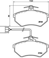 Колодки тормозные дисковые передние P85034 от производителя BREMBO