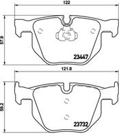 BREMBO P 06 056 Колодки тормозные BMW E90/E91/E60/E61/E70/E71 задние