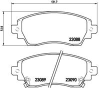 Колодки тормозные дисковые передние P83042 от производителя BREMBO