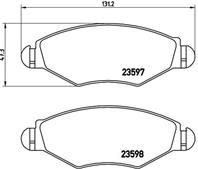 P61063_=gdb1500=223739 !колодки дисковые п. peugeot 206 1.1-1.9d 98&gt