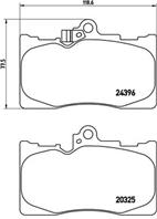 =1180 02 [0446530410] !колодки дисковые п. lexus gs 300 450 05]
