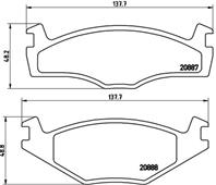 Колодки тормозные дисковые передние P85012 от фирмы BREMBO