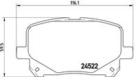 P83100_=GDB3248 [0446528430] !колодки дисковые п. Toyota Previa 2.0 D-4D/2.4 16