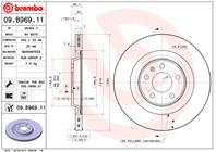 Диск тормозной 09.b969.11