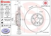 09.C417.13_диск тормозной передний! правый BMW F07 Gran Turismo/F01/F02/F03/F04