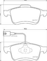 Колодки тормозные дисковые передние P23163 от производителя BREMBO