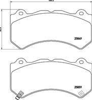 P37018_колодки дисковые передние!\ Jeep GrandCherokee IV, Cadillac CTS II 2.0T/6.2 08>