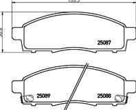 Колодки тормозные дисковые передние P56102 от фирмы BREMBO