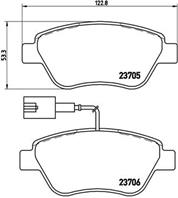 P23085_=858 01=FDB1466=222365 !колодки дисковые п. Fiat Stilo 1.2i/1.6i 01&gt