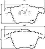 P24077 GDB1684 !колодки дисковые п. Ford Galaxy/Mondeo/S-Max  Volvo S80/V70/XC70 1.6-4.4i 06&gt