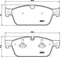 Klocki hamulcowe tuningowe xtra  przod  mercedes gl (x166)  gle (c292)