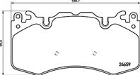 Колодки тормозные LAND ROVER DISCOVERY/RANGE ROVER/SPORT 3.0/5.0 09- передние