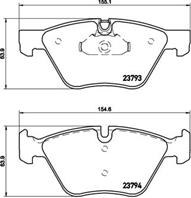 Klocki hamulcowe tuningowe xtra  przod  bmw 5 (e60)  5 (e61) 2.0-3.0d