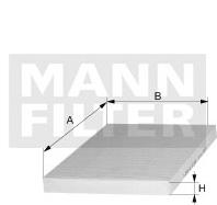 Салонный фильтр MANN-FILTER CU2631 CU2532