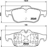 Колодки тормозные дисковые задние P68057 от производителя BREMBO