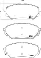Колодки тормозные дисковые передние P30071 от компании BREMBO