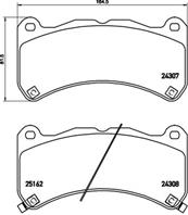 Колодки тормозные дисковые передние P83146 от фирмы BREMBO