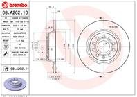 08.A202.10_диск тормозной задний! VW Passat 1.6/2