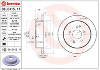 Диск тормозной задний ssangyong actyon ii 08/12-> / ssangyong korando
