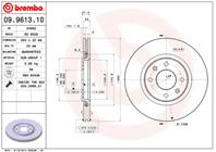 Диск тормозной передн PEUGEOT: 306 хечбэк 96-01, 405 II 92-95