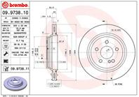 09.9738.10_диск тормозной задний! MB W220 3.8-4.0CDi 98&gt