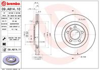 [09a81410] brembo диск тормозной задний