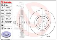 09.R104.11_диск тормозной передний! MB W164/W251 3.5/3.0CDi 05&gt