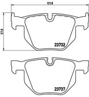Klocki hamulcowe tuningowe xtra  tyl  bmw 5 (e60)  5 (e61)  6 (e63)  6
