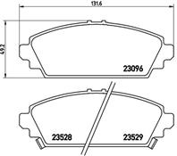 P28031_=700 02=222629 !колодки дисковые п. honda accord 1.6i 16v 99-03