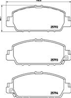 Колодки тормозные дисковые задние P28077 от производителя BREMBO