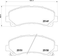 Колодки тормозные дисковые передние P34007 от компании BREMBO