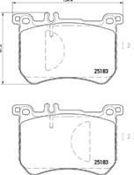 Колодки тормозные дисковые передние P50111 от производителя BREMBO