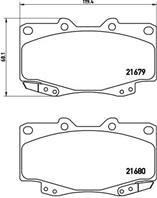 Gdb3428315 22 !колодки дисковые п. toyota hilux 2.5d 01&gt