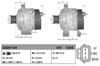 Генератор 14V 120A