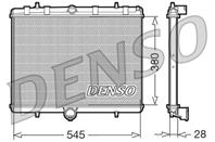 DRM07060_радиатор системы охлаждения! МКПП Peugeot 807/Expert  Citroen C8/Jumpy
