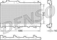 DRM36015_радиатор охлаждения!АКПП Subaru Legacy 2.0-2.5i 09&gt
