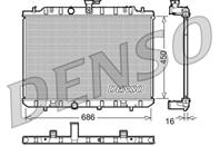 DRM46006_радиатор системы охлаждения! Nissan X-Trail 2.0-2.5i 16V 07&gt