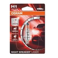 H1 12V- 55W (P14 5s) (+150 света) Night Breaker Laser (блистер 1шт.)