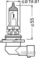 Комплект галогенных ламп 2шт hb4 12v 51w p22d cool