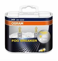 H1 12V- 55W (P14 5s) ( +60% света+жёлтый свет) Fog Breaker (2шт) DuoBox